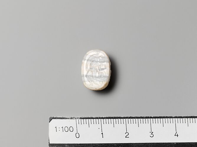 Banded agate scarab