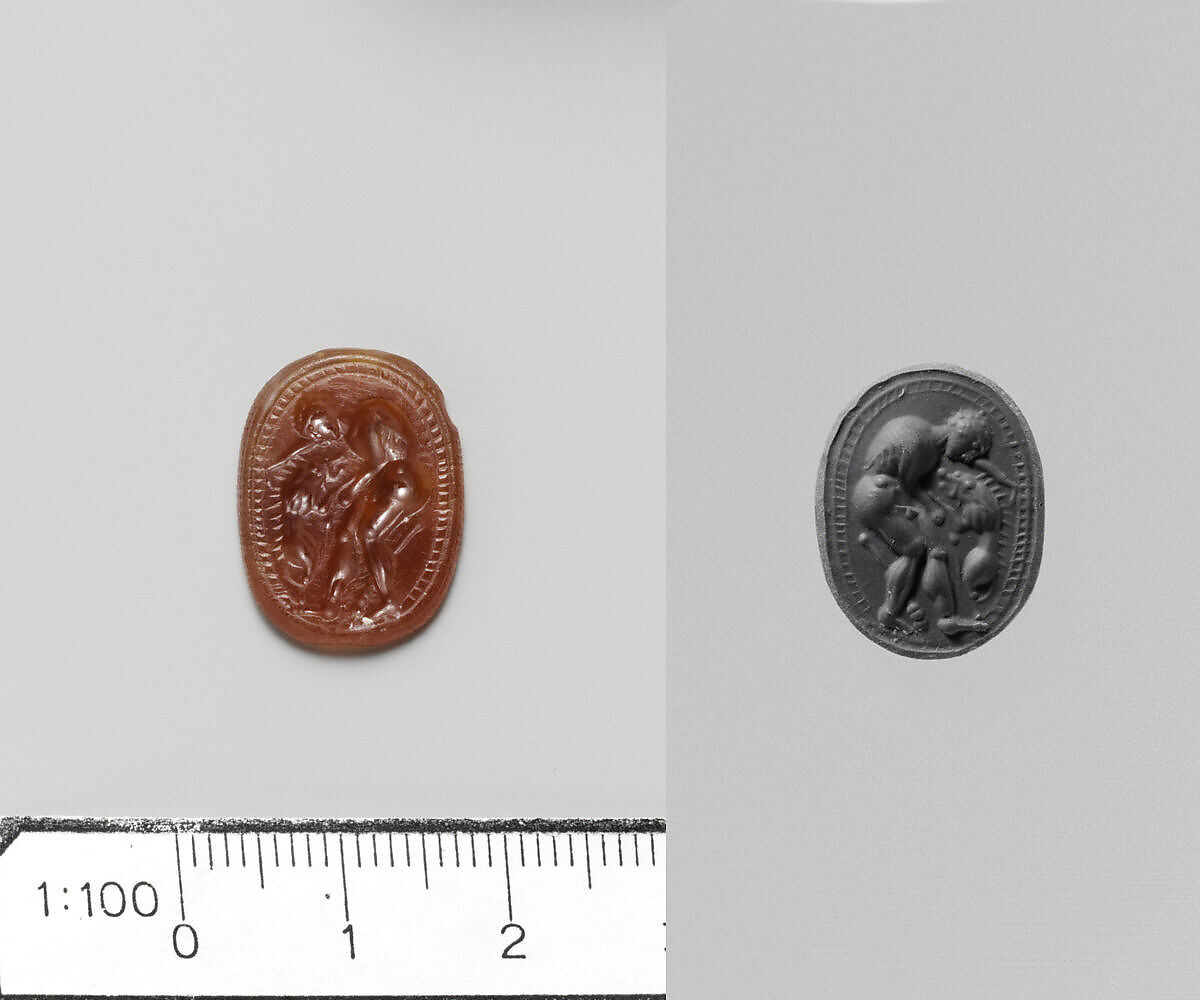 Carnelian scarab, Carnelian, Etruscan