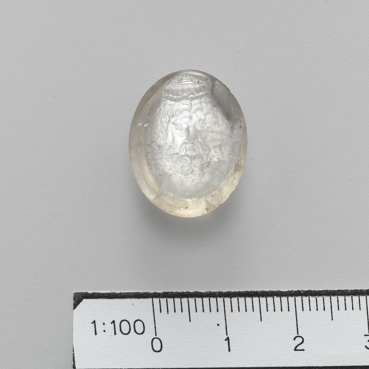 Rock crystal oval, Rock crystal, Greek 