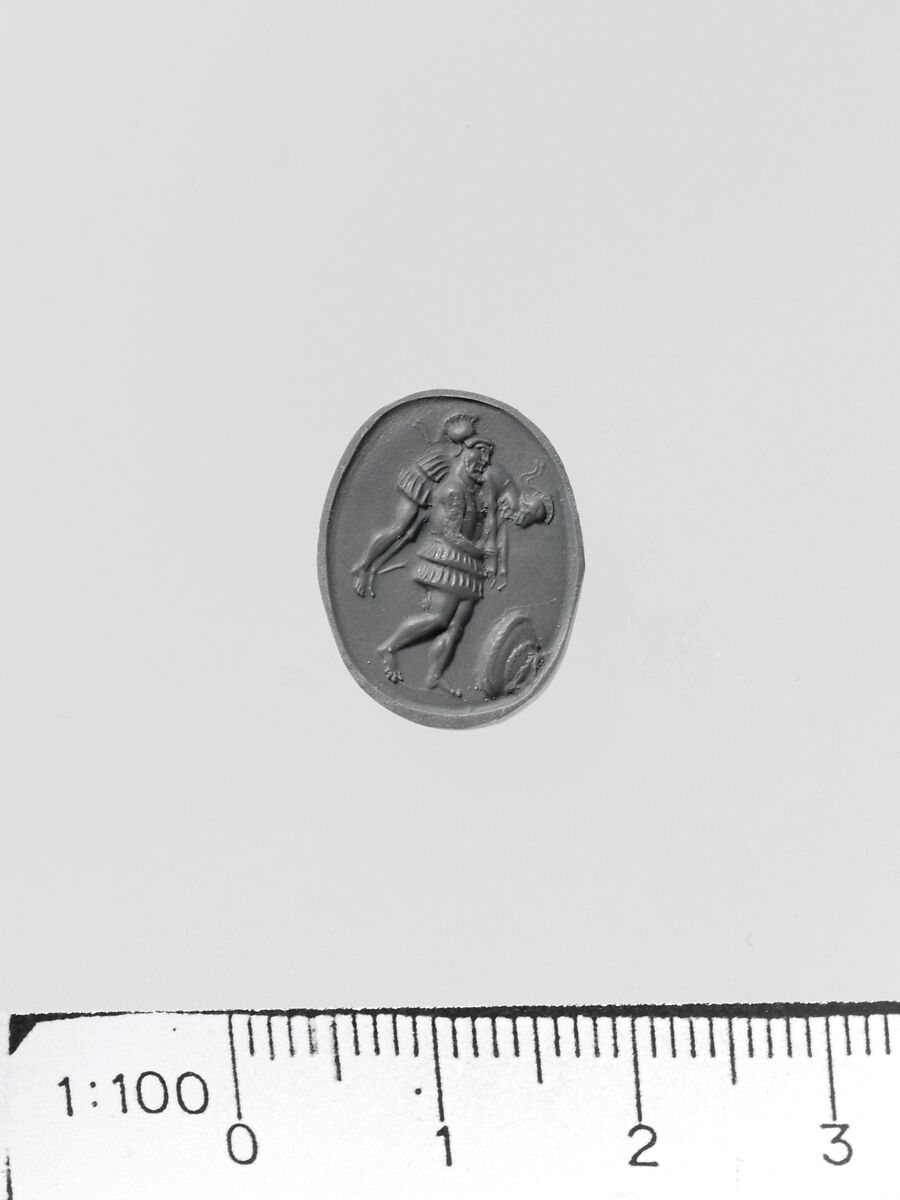 Carnelian ring stone, Sard, Italic