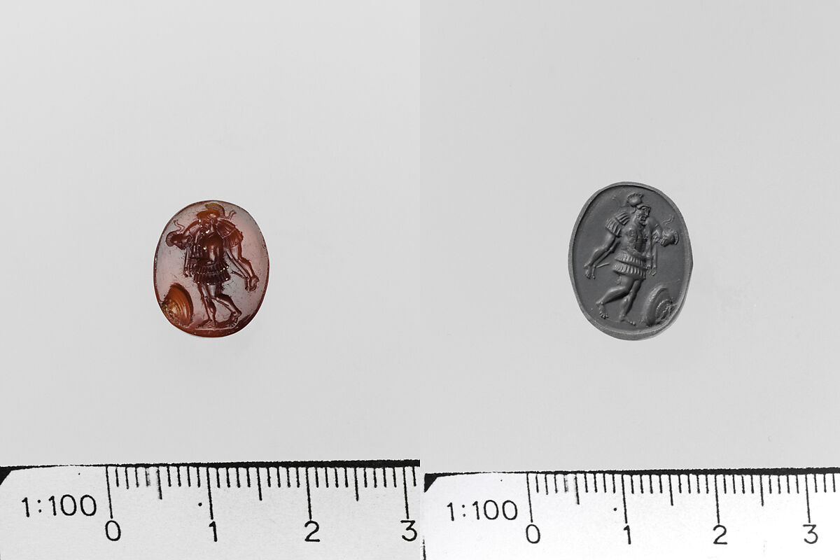 Carnelian ring stone, Sard, Italic