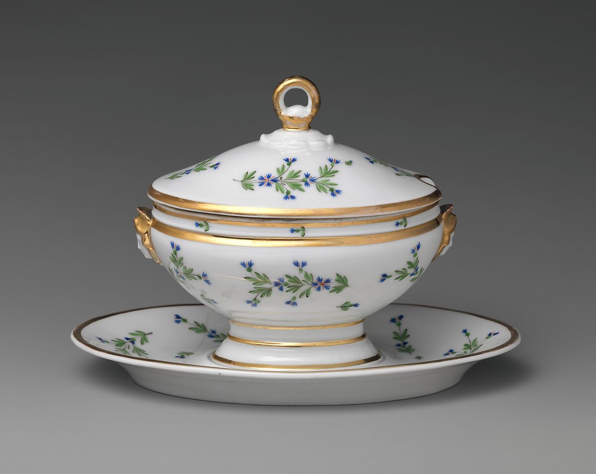 Covered Bowl, Porcelain, French 
