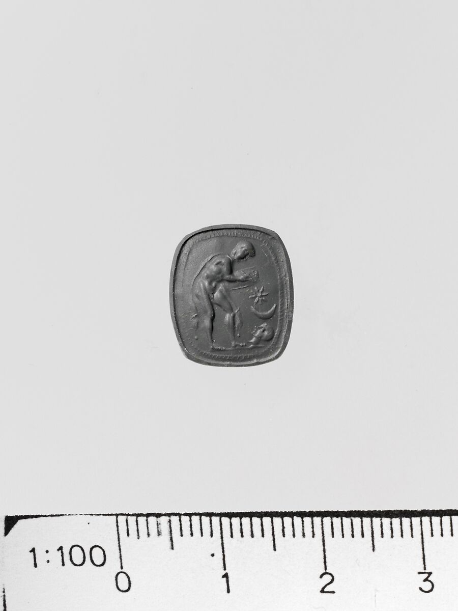 Banded agate ring stone, Agate, banded, Italic