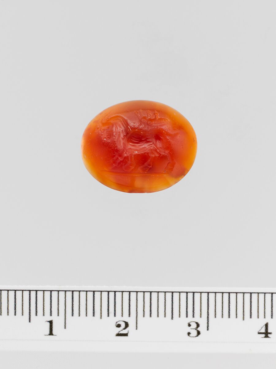 Carnelian ring stone, Sard, Italic 