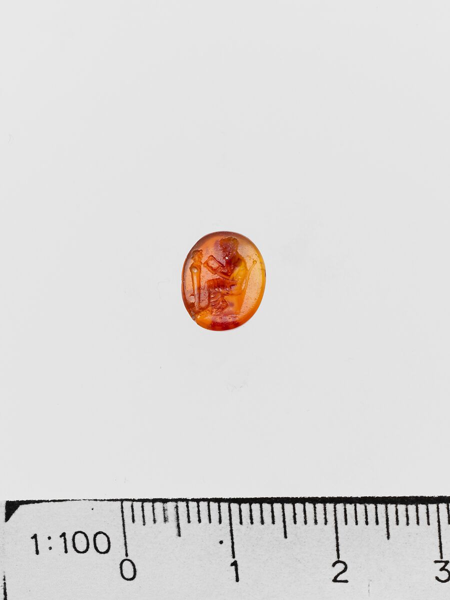 Carnelian ring stone, Sard, Roman 