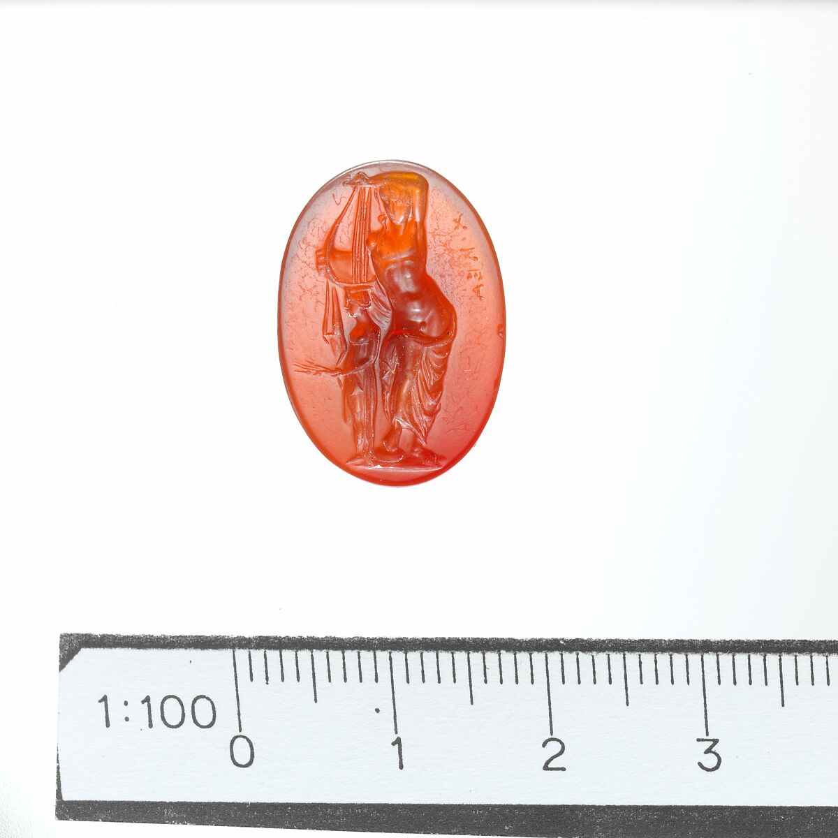 Carnelian ring stone, Carnelian, Roman 