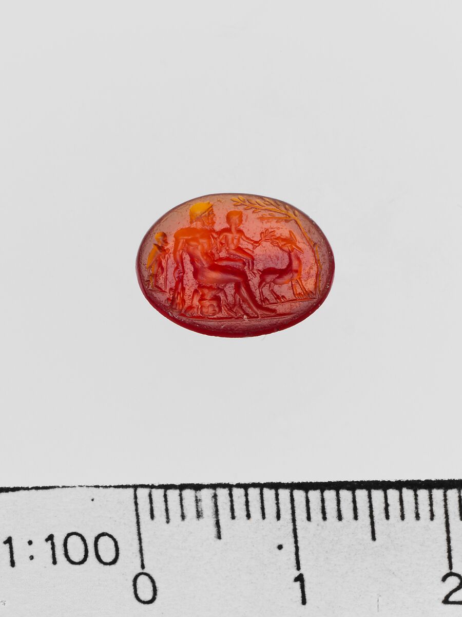 Carnelian ring stone, Carnelian, Roman 