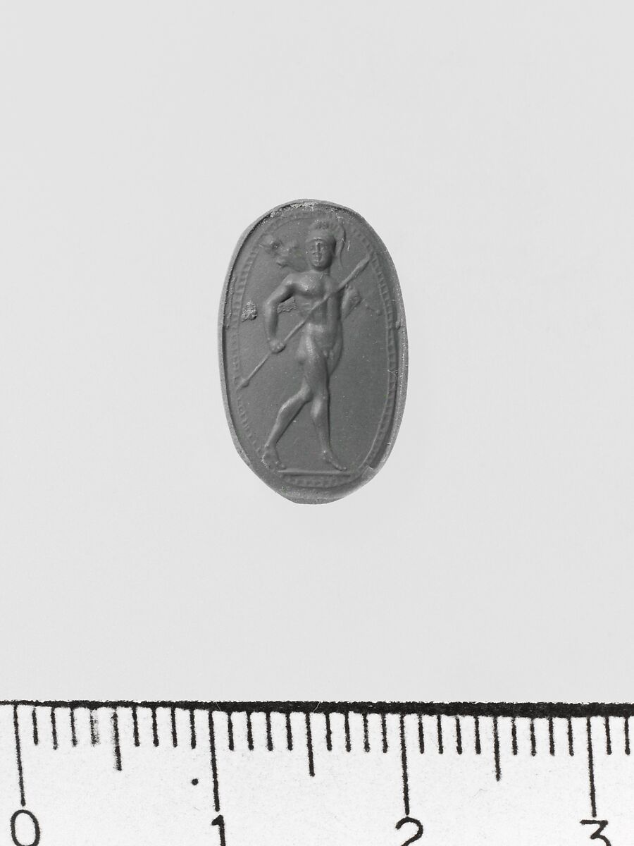 Banded agate ring stone, Agate, banded, Roman