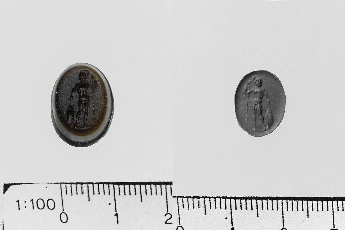 Sardonyx ring stone, Sardonyx, Roman