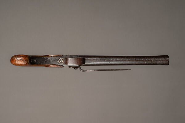 Percussion Pistol, Steel, wood, silver, Japanese