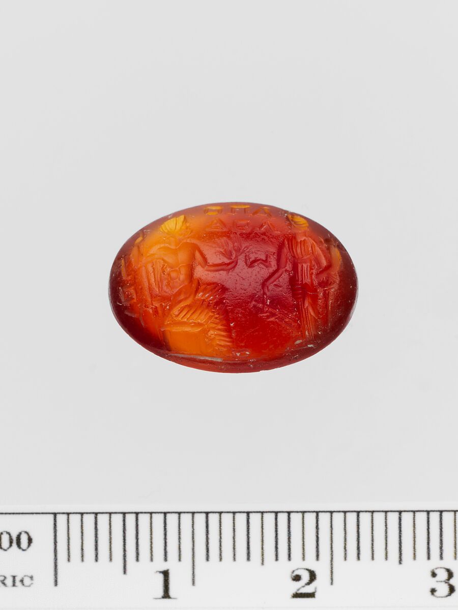 Carnelian ring stone, Carnelian, Roman 