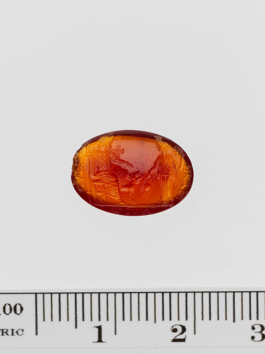 Carnelian ring stone, Carnelian, Roman 