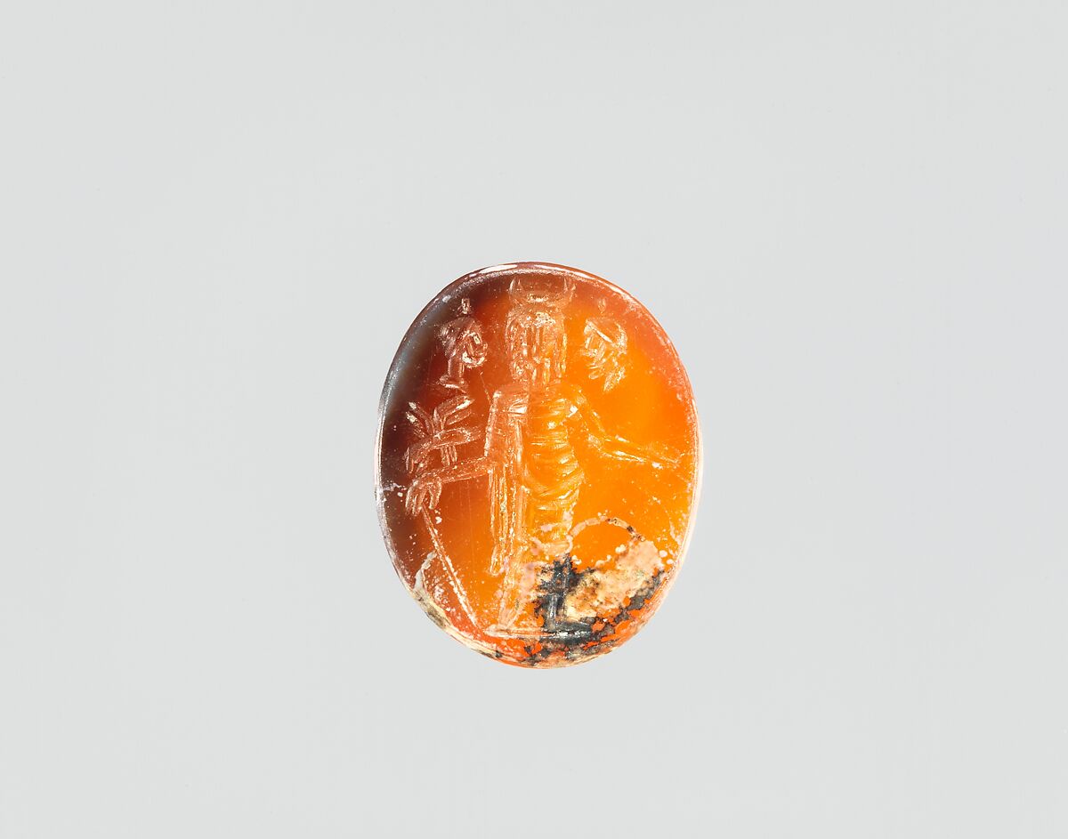 Sard intaglio: Isis, Sard, Roman 