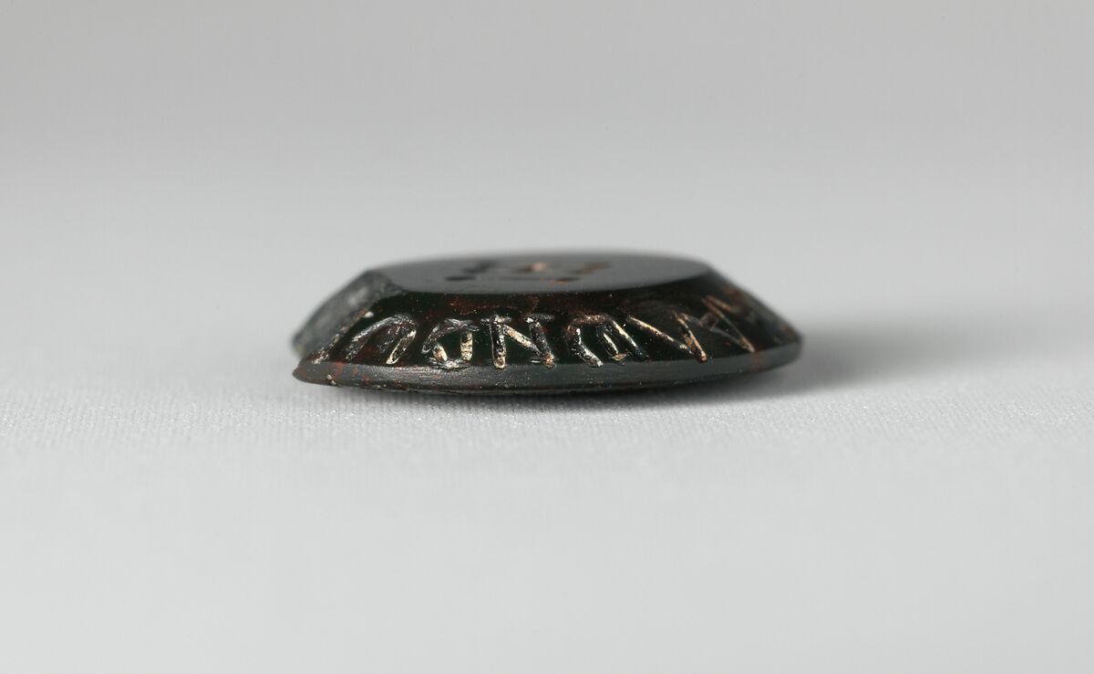 Jasper intaglio: Cock-headed anguipes, Jasper, Roman