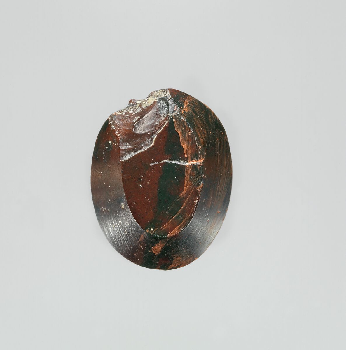 Jasper intaglio: Cock-headed anguipes, Jasper, Roman