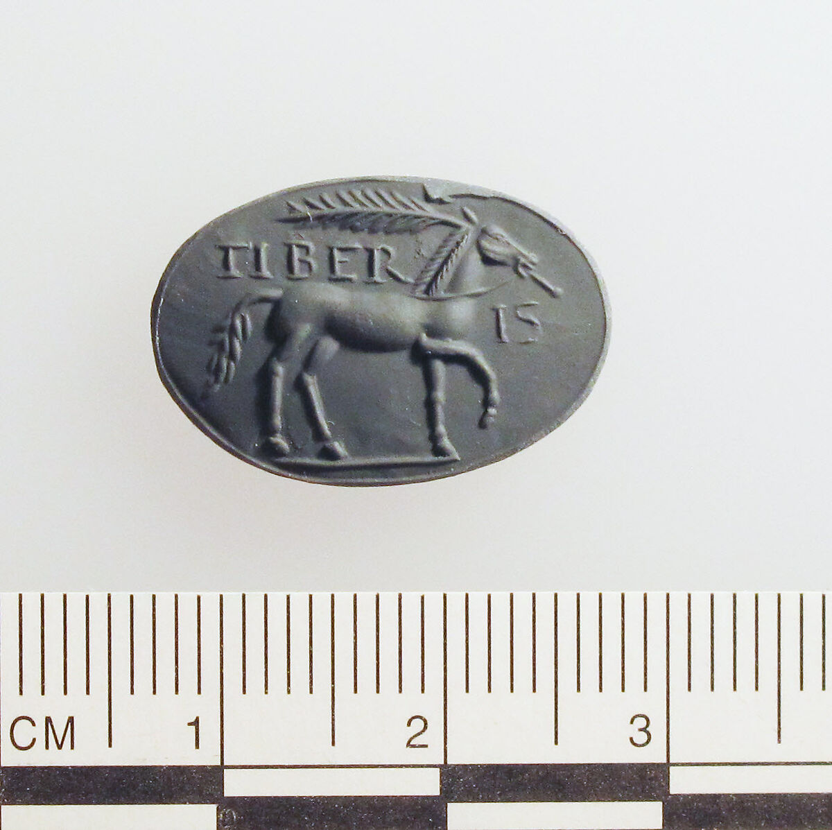 Heliotrope intaglio: Cock-headed anguipes, Heliotrope, Roman