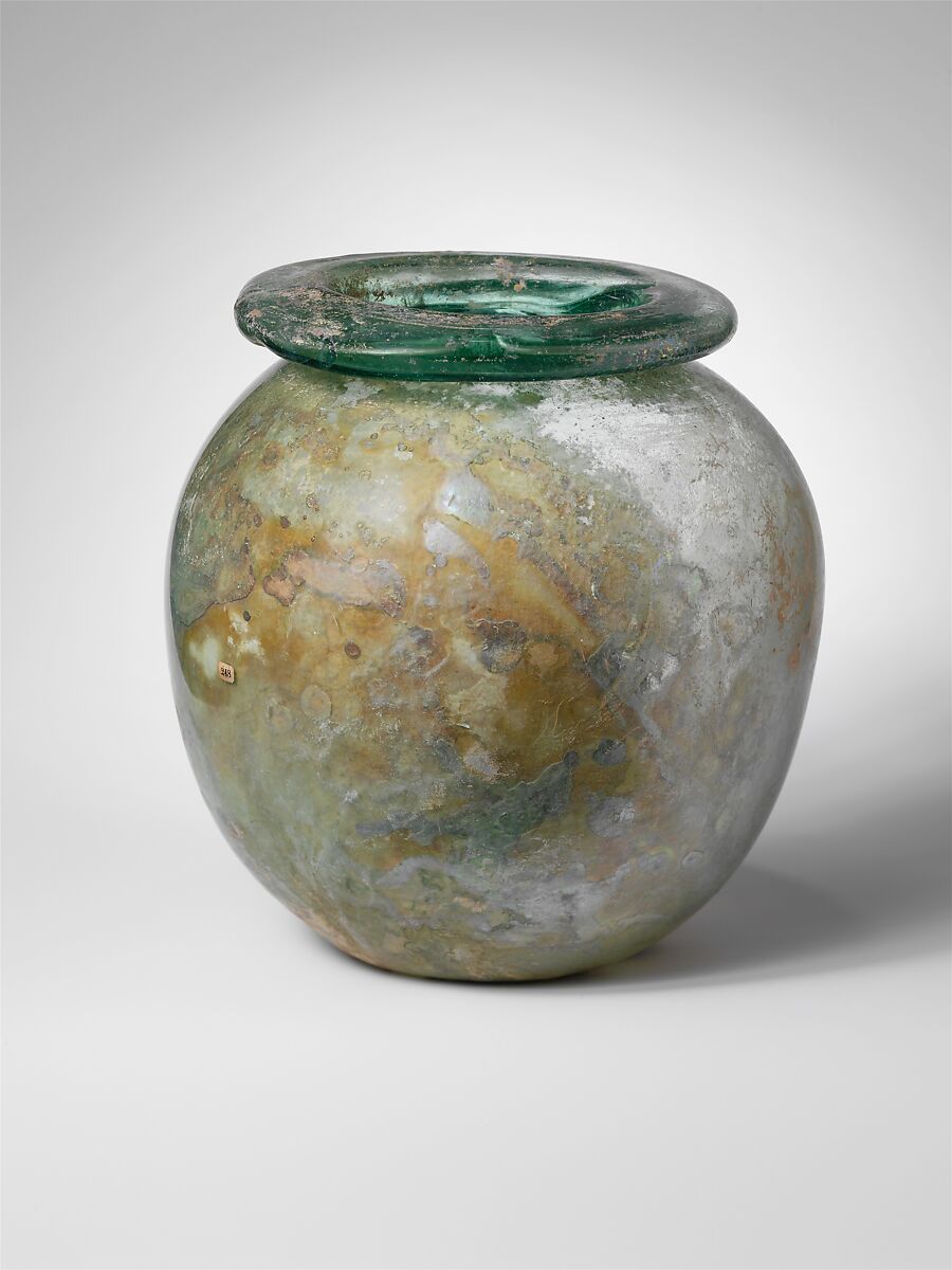 Glass jar, Glass, Roman 