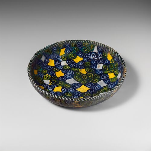 Glass mosaic dish