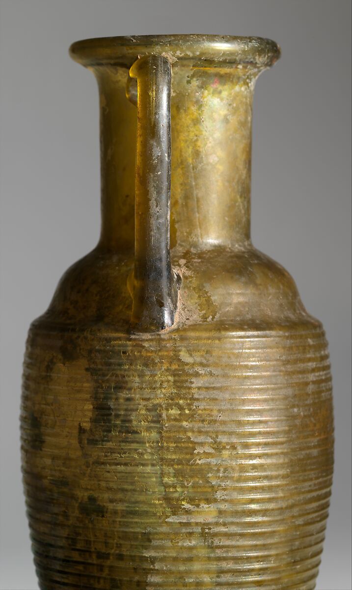 Glass amphora (jar), Glass, Roman