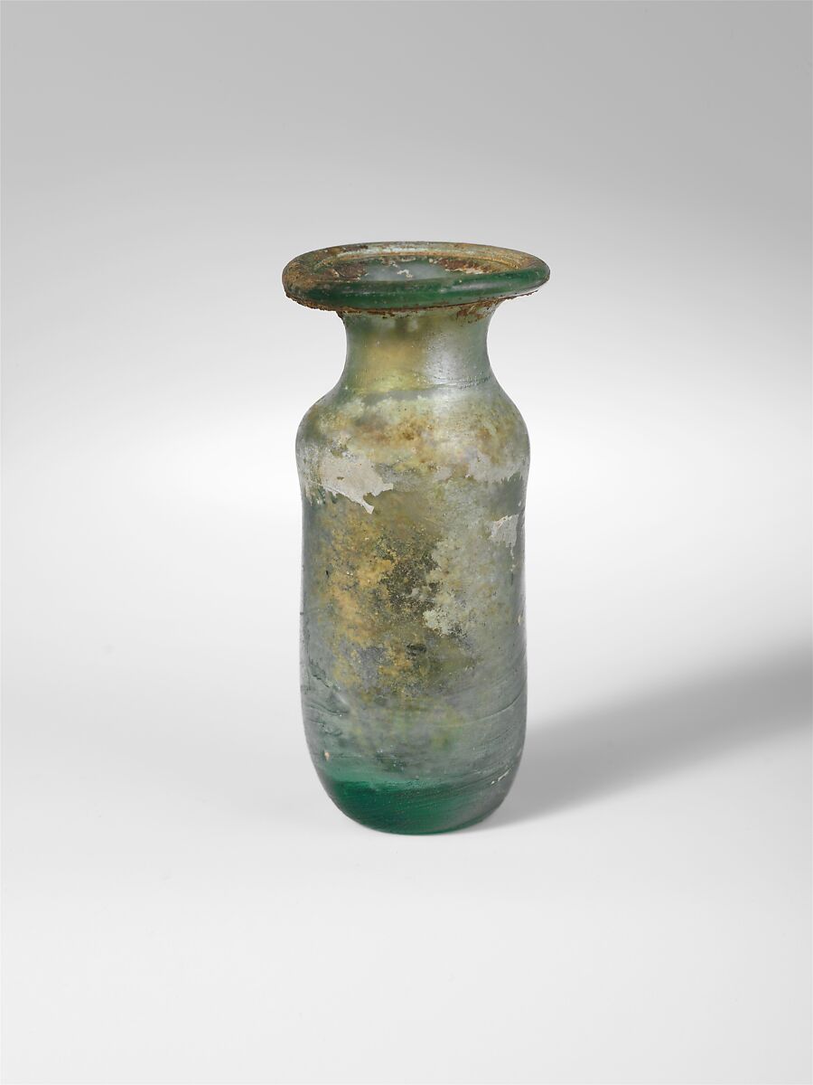 Glass bottle, Glass, Roman 
