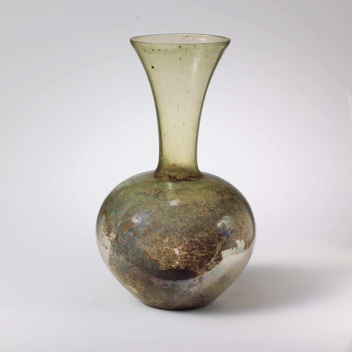 Glass bottle, Glass, Roman 