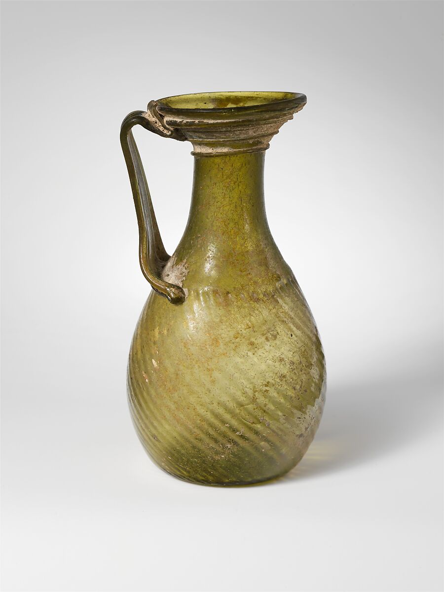 Glass jug, Glass, Roman 