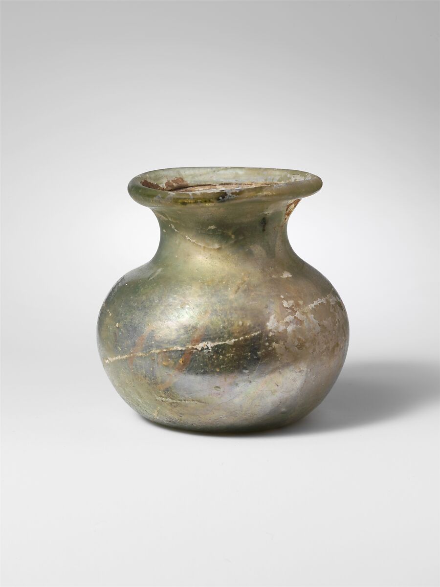 Glass jar, Glass, Roman 