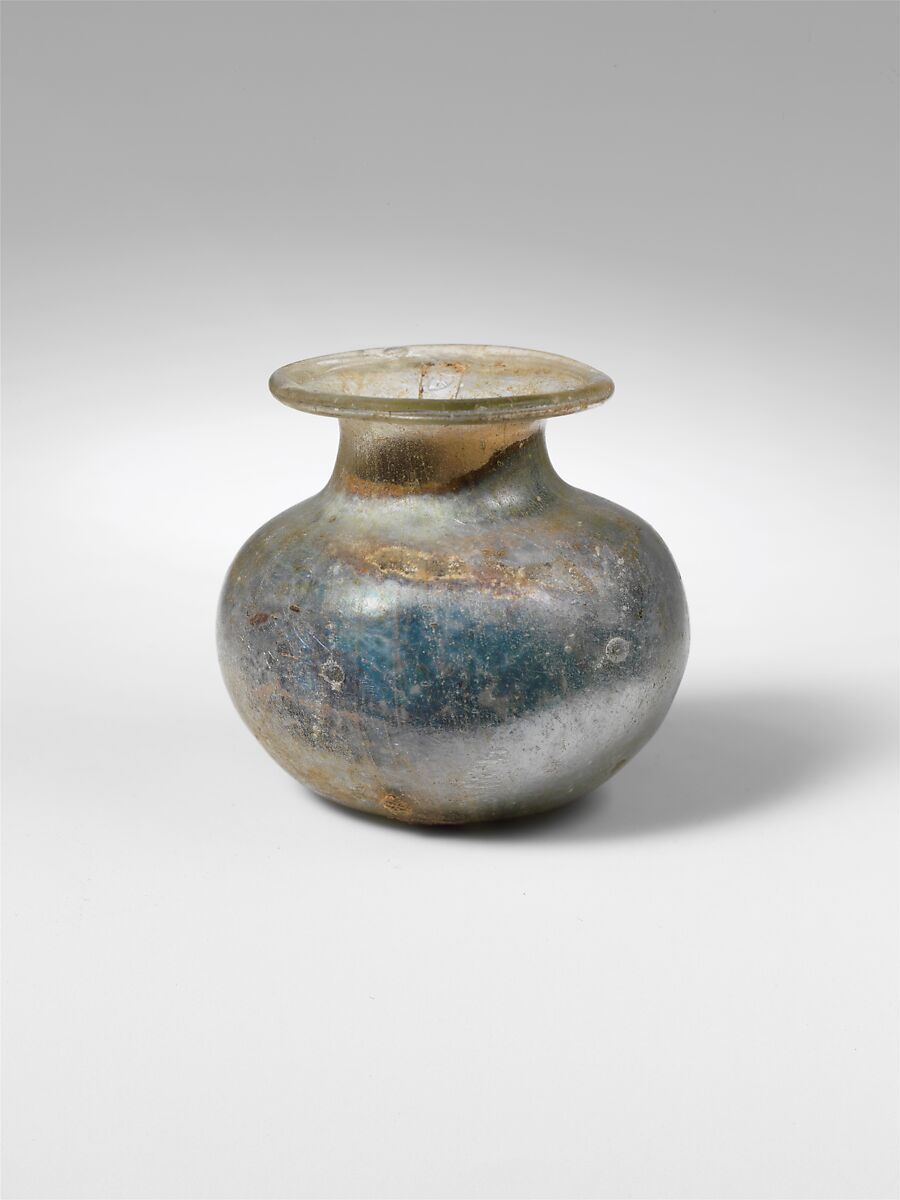 Glass jar, Glass, Roman 