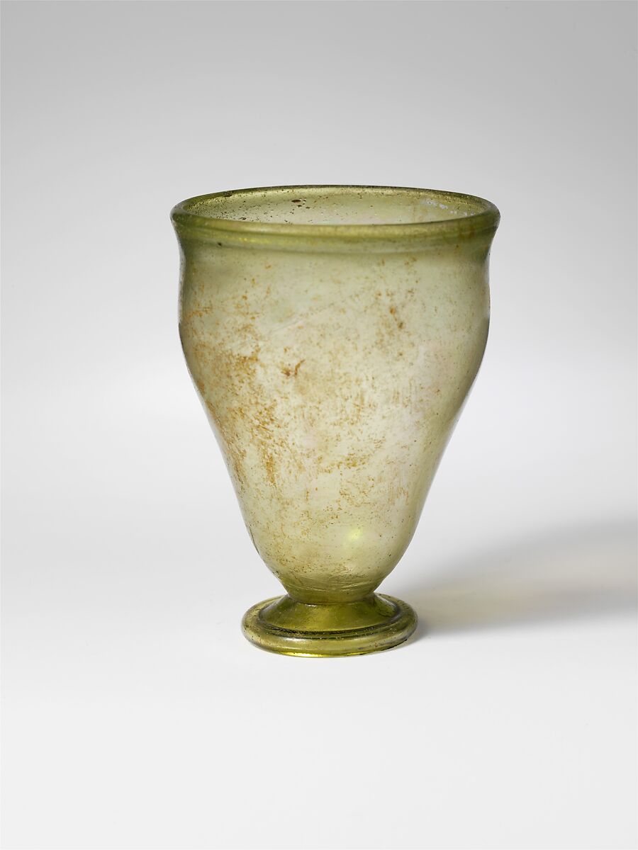 Glass beaker, Glass, Roman 