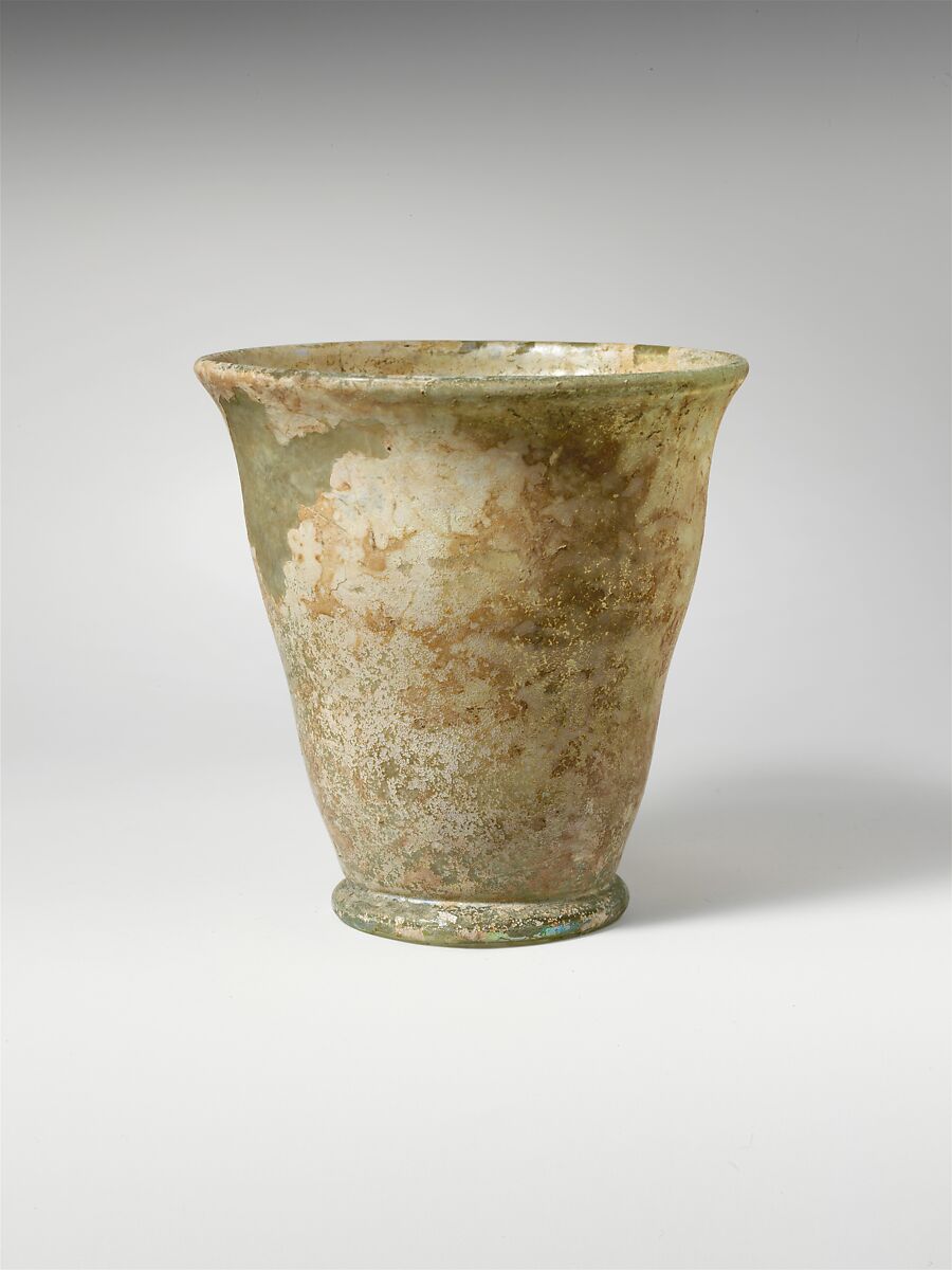 Glass beaker, Glass, Roman 