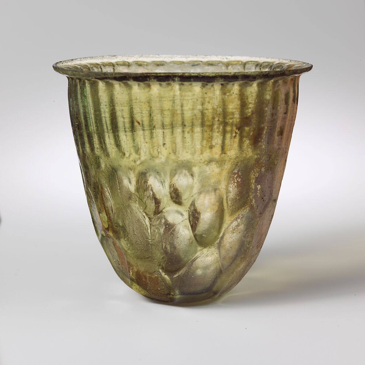 Glass beaker, Glass, Roman 