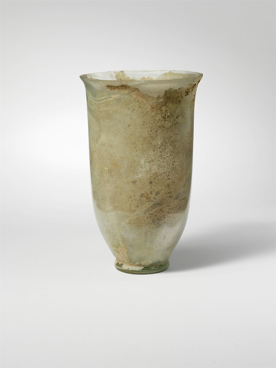 Glass beaker, Glass, Roman 