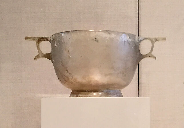 Glass skyphos (drinking cup), Glass, Greek 