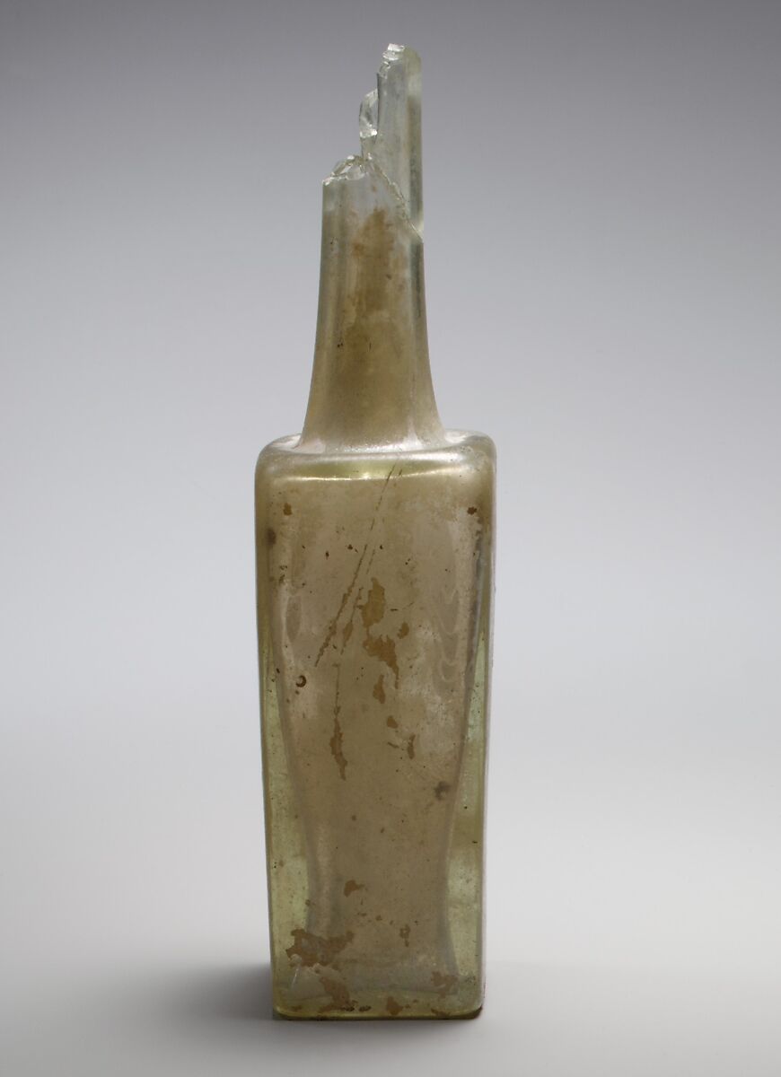 Glass 'Mercury' bottle, Glass, Roman 