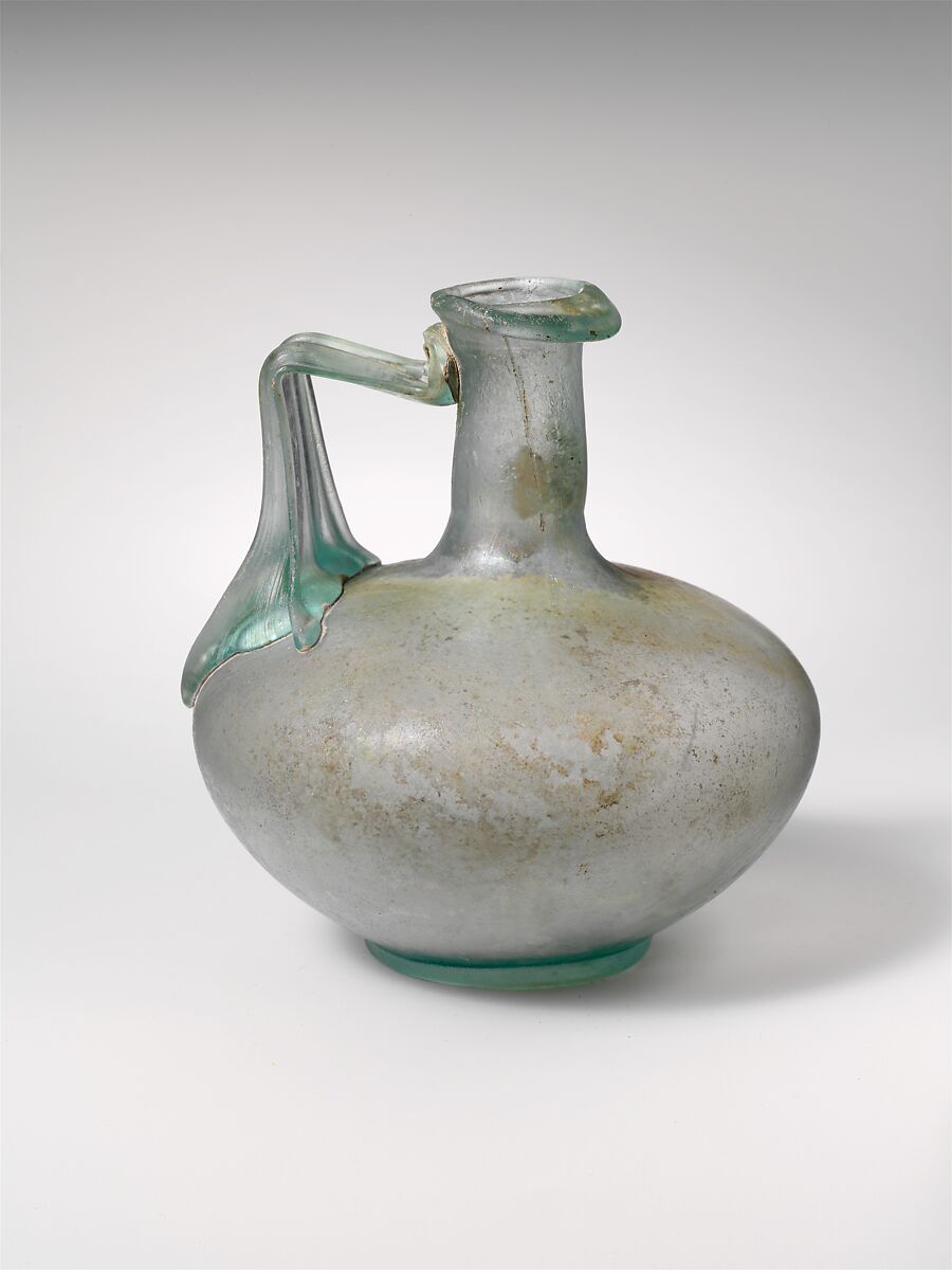 Glass jug, Glass, Roman 