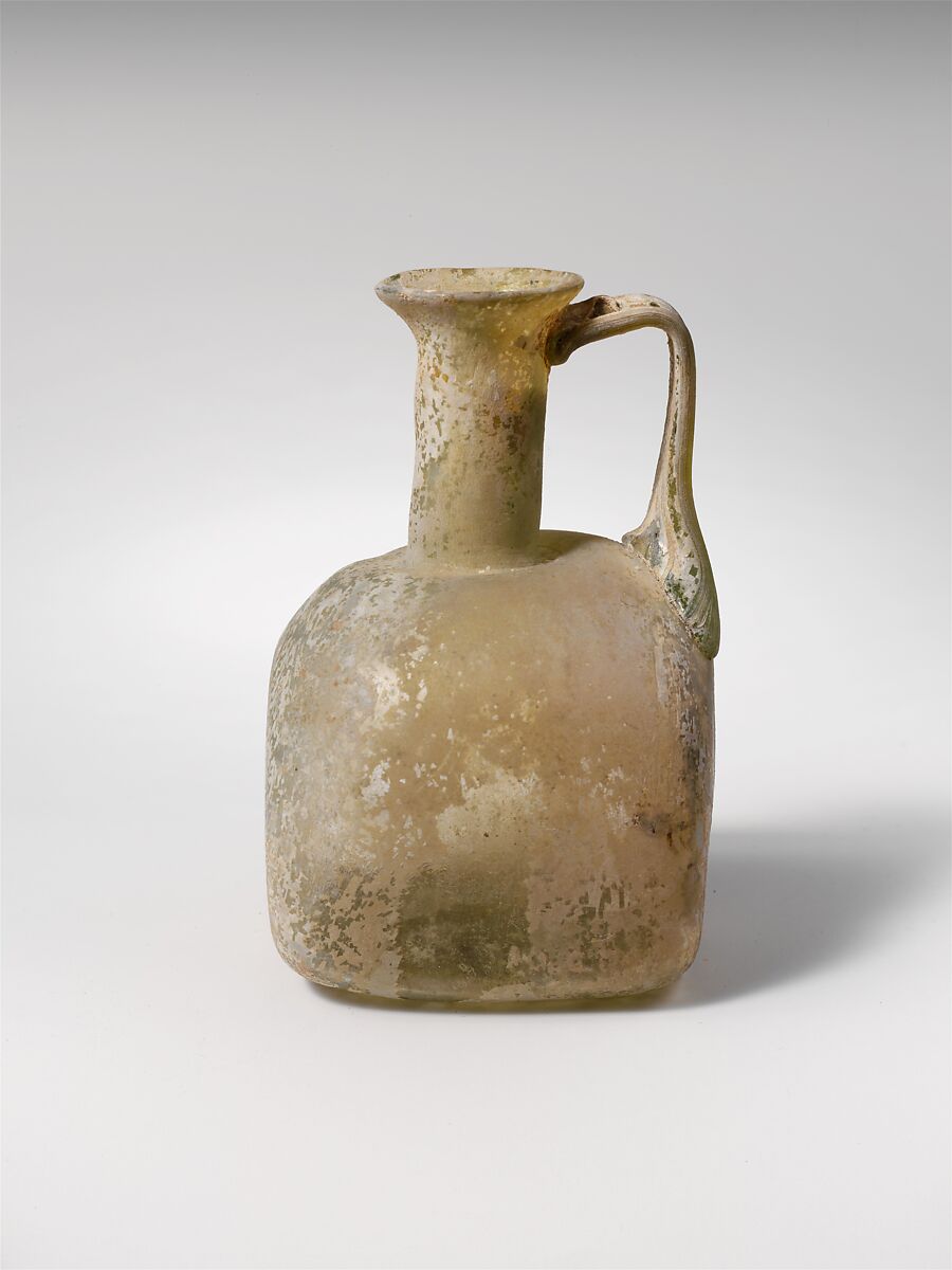 Glass jug, Glass, Roman 