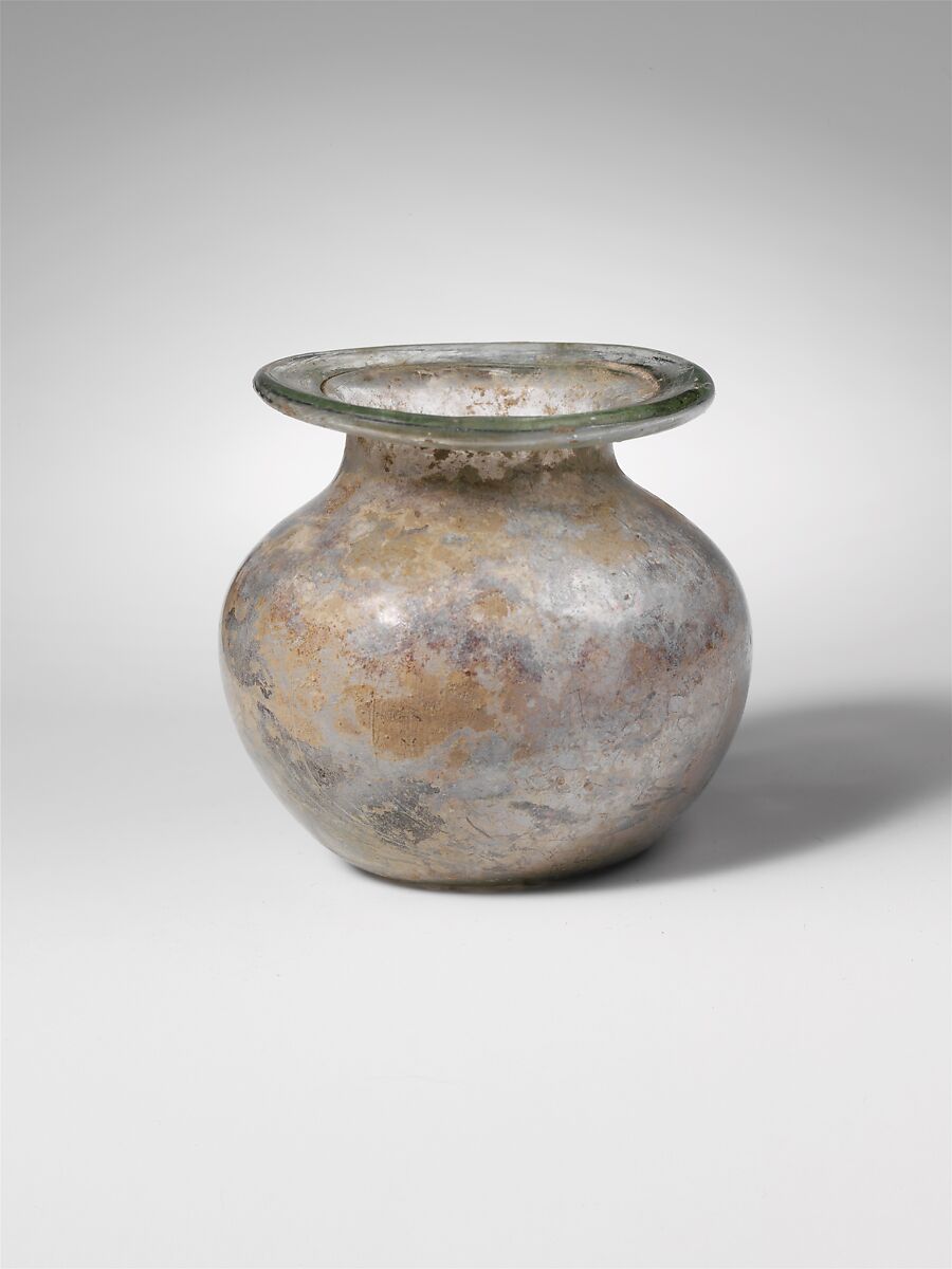 Glass jar, Glass, Roman 