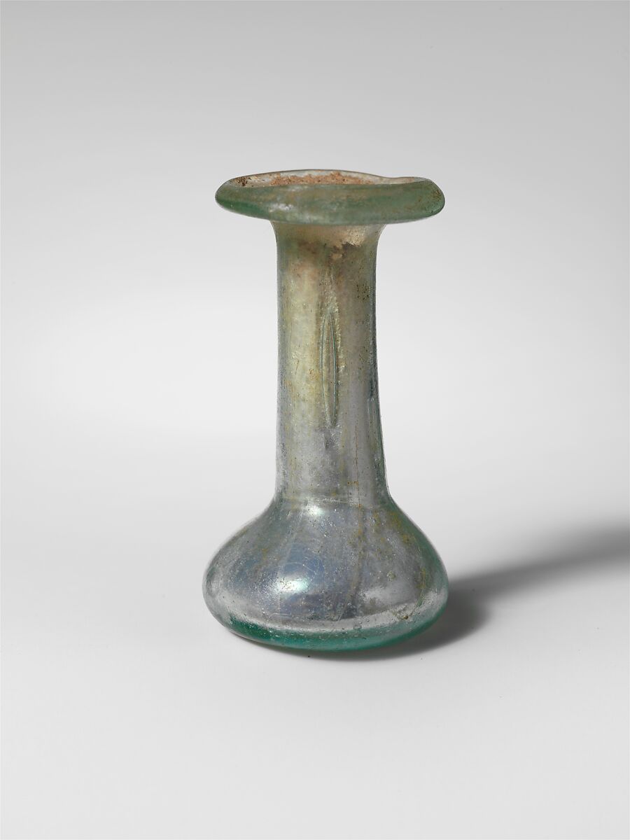 Glass perfume bottle, Glass, Roman 