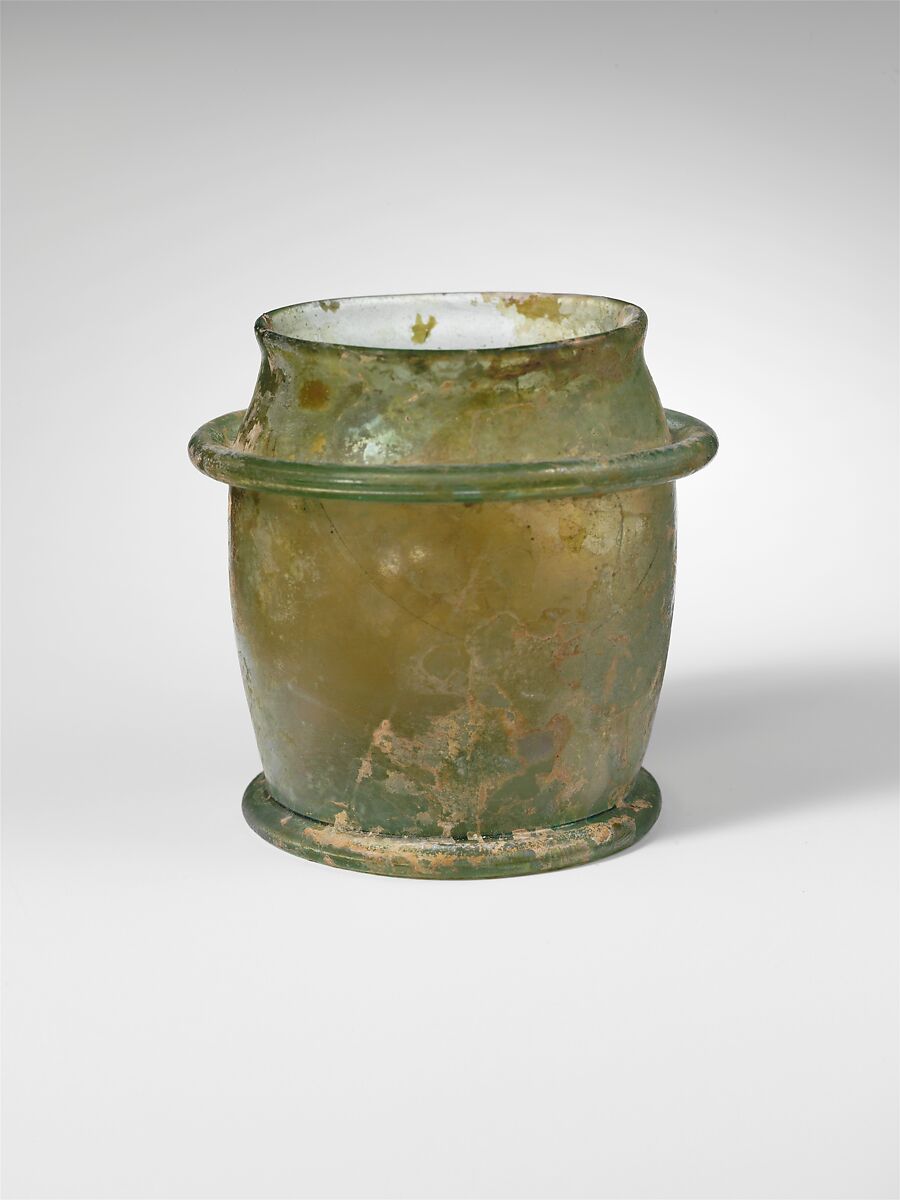 Glass jar, Glass, Roman 