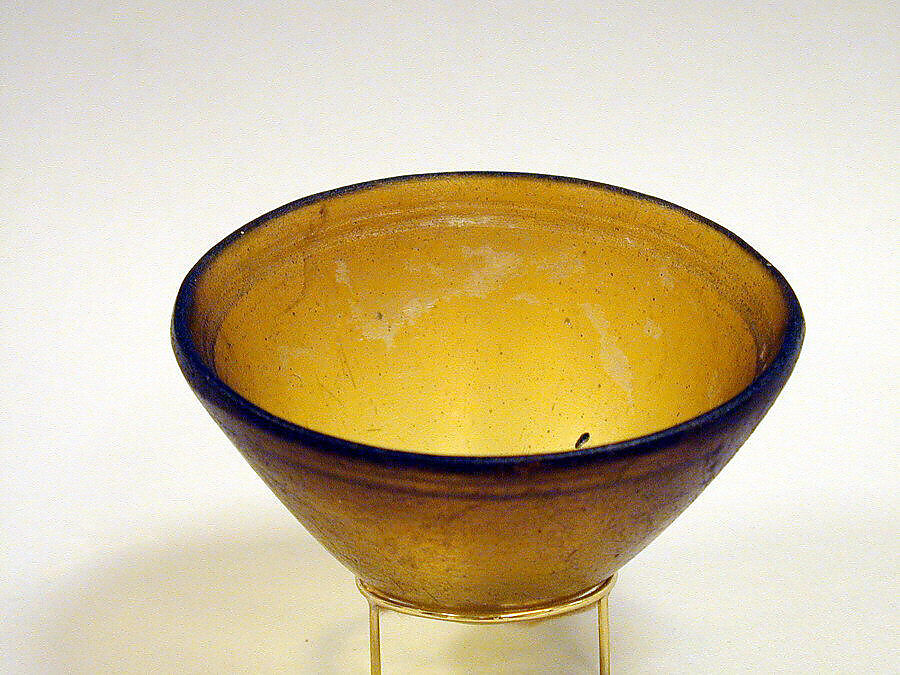 Glass conical bowl, Glass, Greek, Eastern Mediterranean 