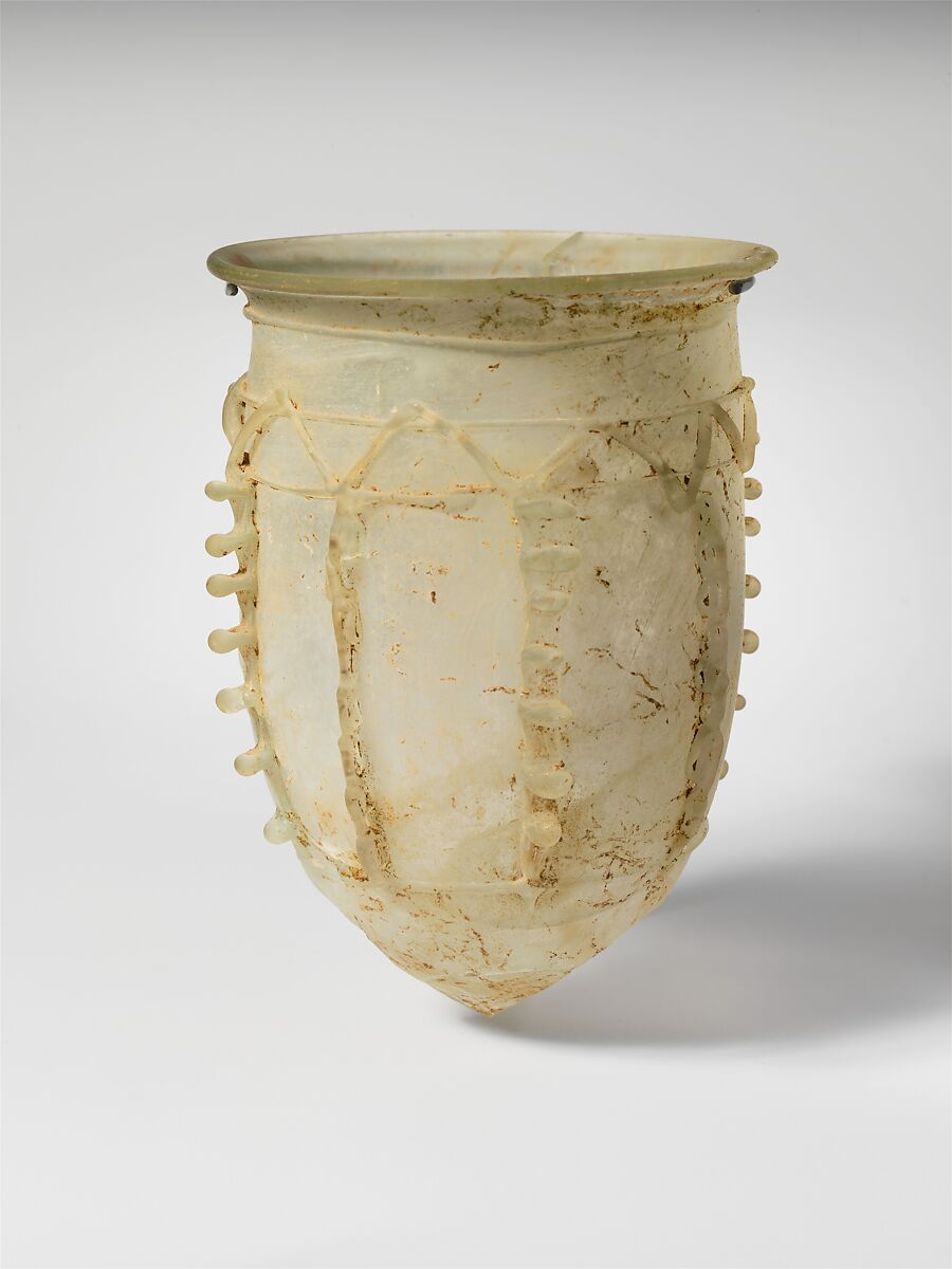 Glass beaker, Glass, Roman 