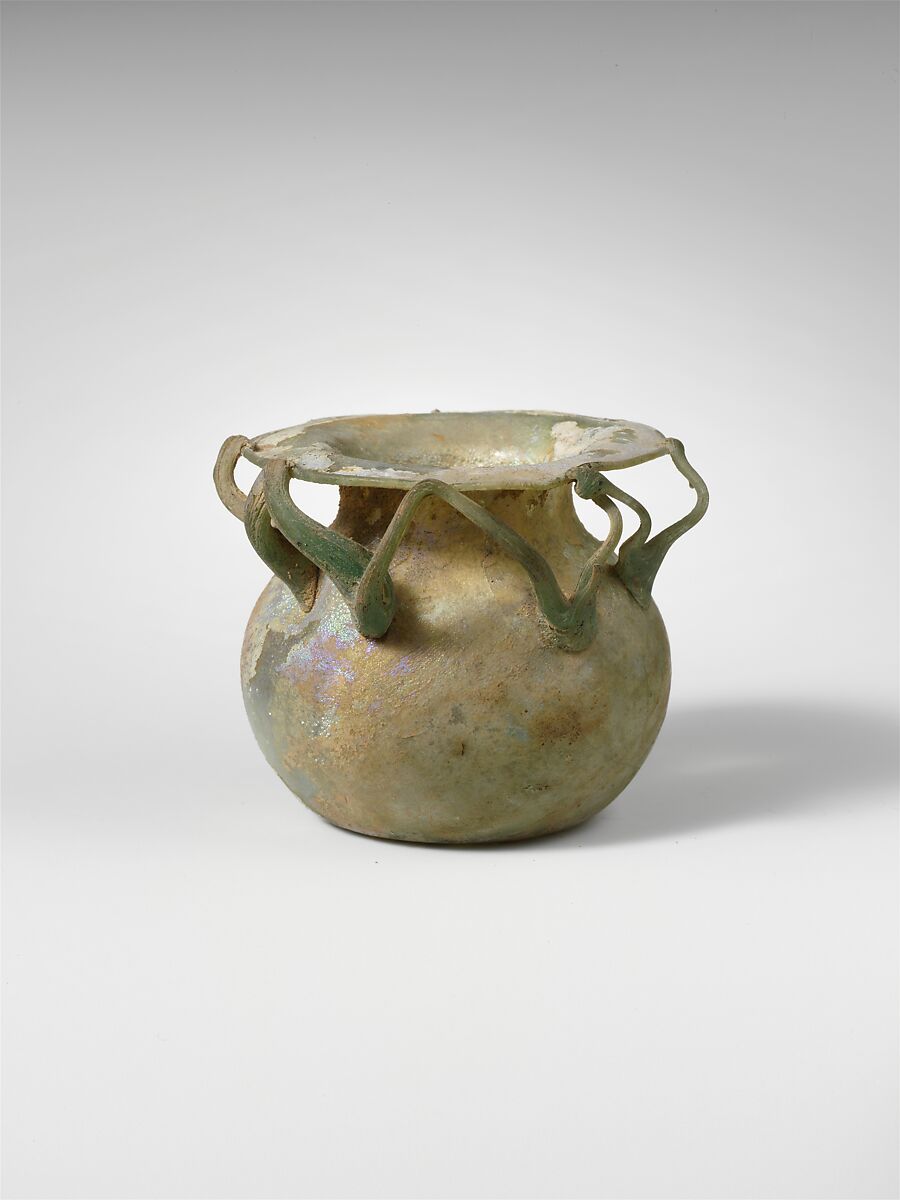 Glass jar, Glass, Roman 