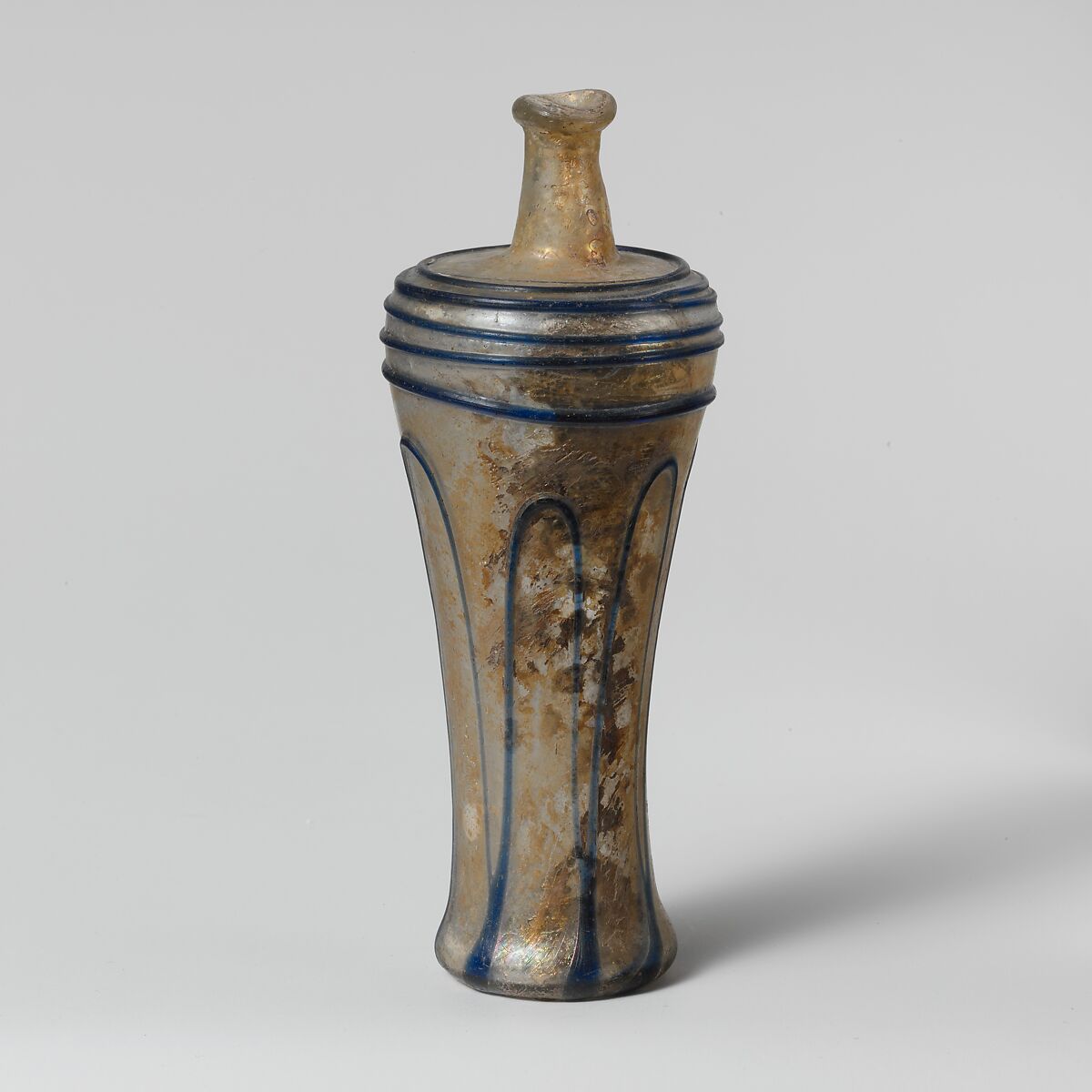 Glass bottle, Glass, Roman 