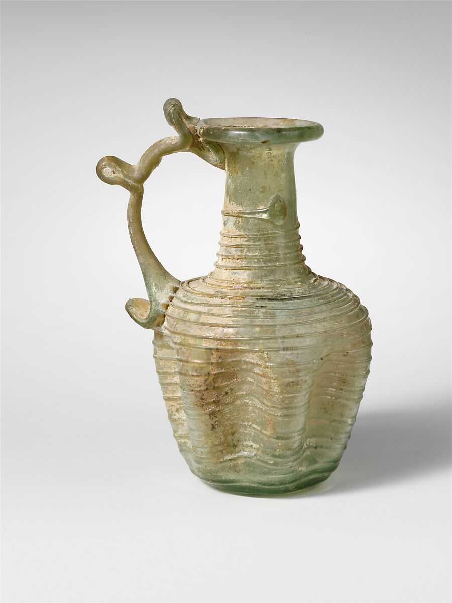 Glass jug, Glass, Roman 