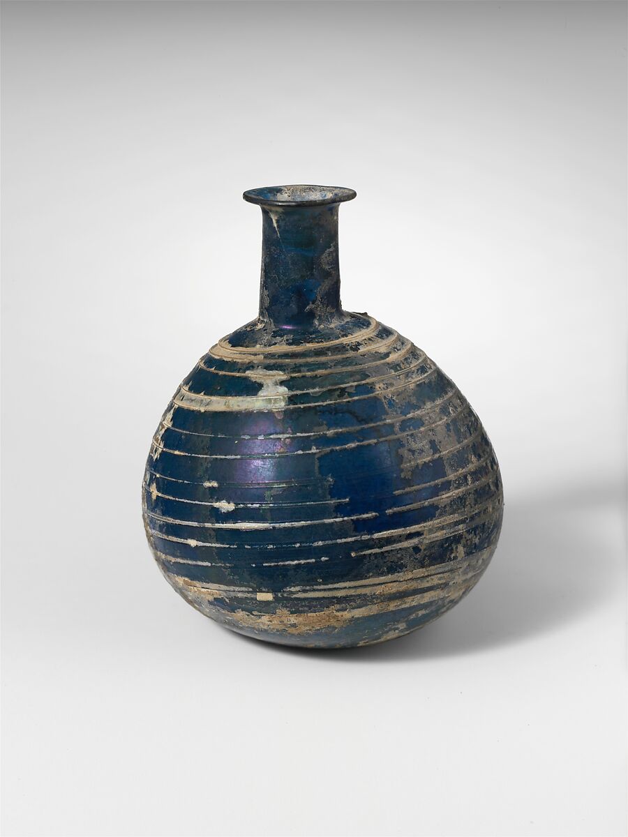 Glass perfume bottle, Glass, Roman 