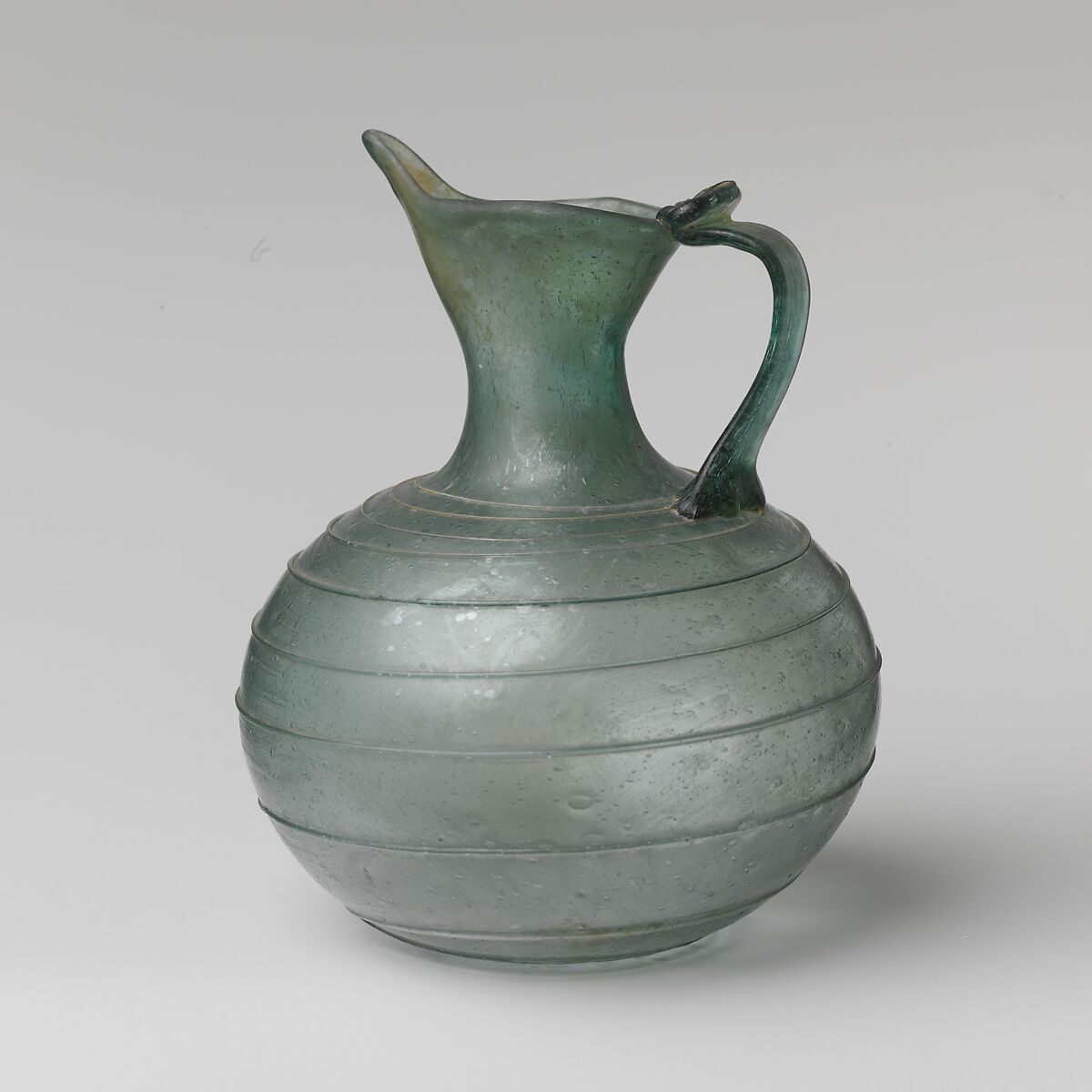 Glass spouted jug, Glass, Roman 