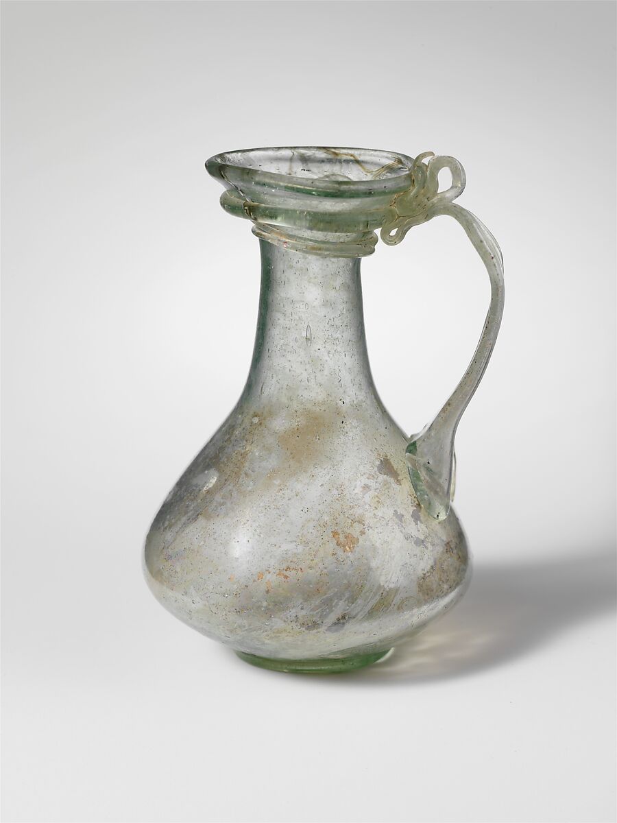 Glass jug, Glass, Roman 