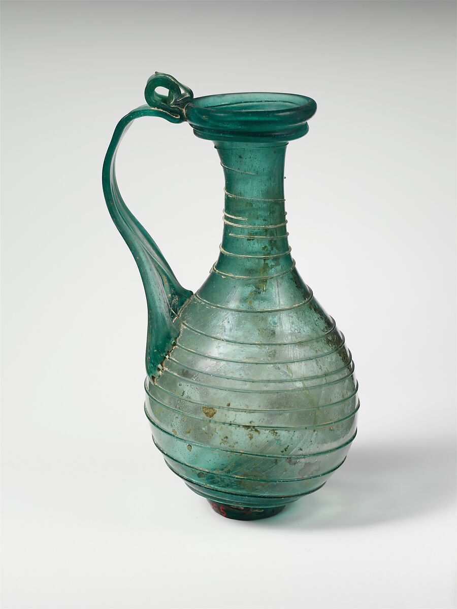 Glass jug, Glass, Roman