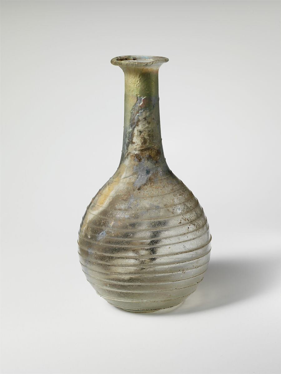 Glass perfume bottle, Glass, Roman 