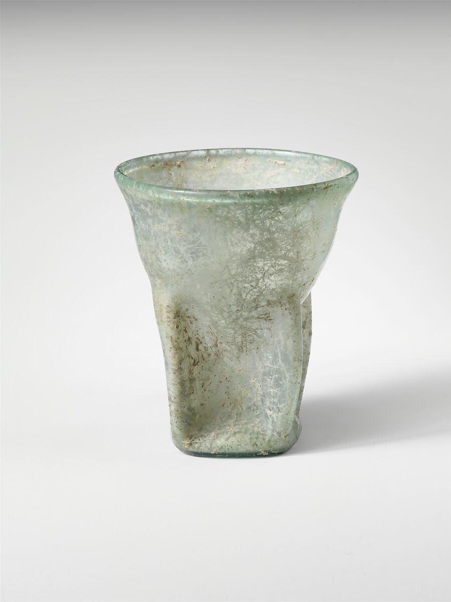 Glass beaker, Glass, Roman 